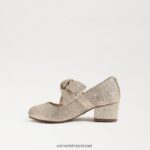 ילדים הַנעָלָה Sam Edelman עקב בלוק טדי מרי ג'יין עלה זהב 4XL22X934 - Image 4