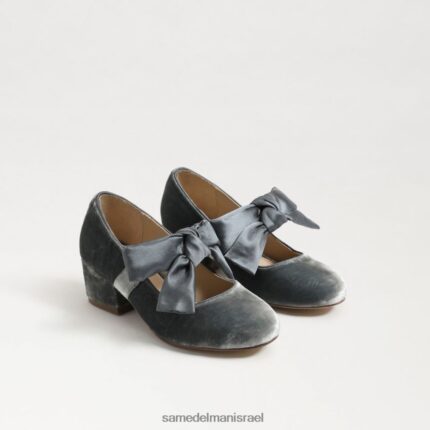 ילדים הַנעָלָה Sam Edelman עקב בלוק טדי מרי ג'יין כחול מעושן 4XL22X933