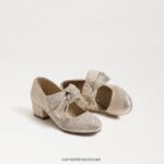 ילדים הַנעָלָה Sam Edelman עקב בלוק טדי מרי ג'יין עלה זהב 4XL22X934 - Image 7