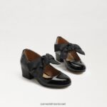 ילדים הַנעָלָה Sam Edelman עקב בלוק טדי מרי ג'יין פטנט שחור 4XL22X935 - Image 7