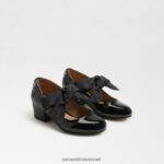 ילדים הַנעָלָה Sam Edelman עקב בלוק טדי מרי ג'יין פטנט שחור 4XL22X935