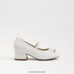 ילדים הַנעָלָה Sam Edelman עקב בלוק טיירה מרי ג'יין לבן בוהק 4XL22X978 - Image 2