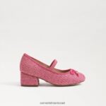 ילדים הַנעָלָה Sam Edelman עקב בלוק טיירה מרי ג'יין ורד ורוד 4XL22X977 - Image 2