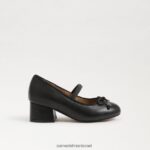 ילדים הַנעָלָה Sam Edelman עקב בלוק טיירה מרי ג'יין שָׁחוֹר 4XL22X979 - Image 2