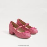 ילדים הַנעָלָה Sam Edelman עקב בלוק טיירה מרי ג'יין ורד ורוד 4XL22X977