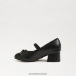 ילדים הַנעָלָה Sam Edelman עקב בלוק טיירה מרי ג'יין שָׁחוֹר 4XL22X979 - Image 4