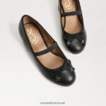 ילדים הַנעָלָה Sam Edelman עקב בלוק טיירה מרי ג'יין שָׁחוֹר 4XL22X979 - Image 7