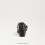 ילדים הַנעָלָה Sam Edelman עקב טליה בלוק מרי ג'יין עור שחור 4XL22X1046 - Image 5