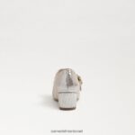ילדים הַנעָלָה Sam Edelman עקב טליה בלוק מרי ג'יין כסף רך 4XL22X1047 - Image 5