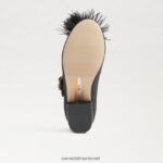 ילדים הַנעָלָה Sam Edelman עקב טליה בלוק מרי ג'יין עור שחור 4XL22X1046 - Image 6