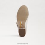 ילדים הַנעָלָה Sam Edelman עקב טליה בלוק מרי ג'יין כסף רך 4XL22X1047 - Image 6