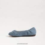 ילדים הַנעָלָה Sam Edelman פליציה בלט שטוח כחול מונטרוז 4XL22X986 - Image 4