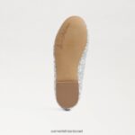 ילדים הַנעָלָה Sam Edelman פליציה בלט שטוח כסף רך 4XL22X997 - Image 6