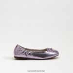 ילדים הַנעָלָה Sam Edelman פליציה בלט שטוח לילך קוורץ 4XL22X994 - Image 2