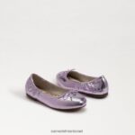 ילדים הַנעָלָה Sam Edelman פליציה בלט שטוח לילך קוורץ 4XL22X994 - Image 7