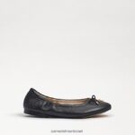 ילדים הַנעָלָה Sam Edelman פליציה בלט שטוח עור שחור 4XL22X988 - Image 2