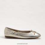 ילדים הַנעָלָה Sam Edelman פליציה בלט שטוח עור עלי זהב 4XL22X993 - Image 2