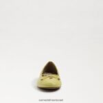 ילדים הַנעָלָה Sam Edelman פליציה בלט שטוח עור צהוב חמאה 4XL22X992 - Image 3