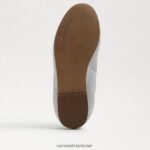ילדים הַנעָלָה Sam Edelman פליציה בלט שטוח עור לבן בוהק 4XL22X991 - Image 6