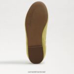 ילדים הַנעָלָה Sam Edelman פליציה בלט שטוח עור צהוב חמאה 4XL22X992 - Image 6