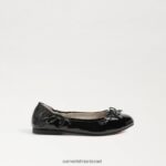 ילדים הַנעָלָה Sam Edelman פליציה בלט שטוח פטנט שחור 4XL22X998 - Image 2