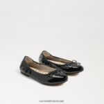 ילדים הַנעָלָה Sam Edelman פליציה בלט שטוח פטנט שחור 4XL22X998