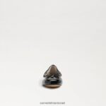 ילדים הַנעָלָה Sam Edelman פליציה בלט שטוח פטנט שחור 4XL22X998 - Image 3