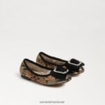 ילדים הַנעָלָה Sam Edelman שטוח בלט פארה ברונזה מולטי 4XL22X1057