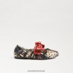 ילדים הַנעָלָה Sam Edelman שטוח בלט שמח שנהב/כתום 4XL22X1021 - Image 2