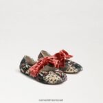 ילדים הַנעָלָה Sam Edelman שטוח בלט שמח שנהב/כתום 4XL22X1021
