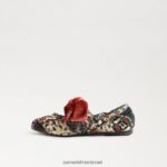 ילדים הַנעָלָה Sam Edelman שטוח בלט שמח שנהב/כתום 4XL22X1021 - Image 4