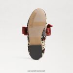 ילדים הַנעָלָה Sam Edelman שטוח בלט שמח שנהב/כתום 4XL22X1021 - Image 6