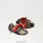 ילדים הַנעָלָה Sam Edelman שטוח בלט שמח שנהב/כתום 4XL22X1021 - Image 7