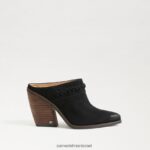 נשים הַנעָלָה Sam Edelman אליסון ווסטרן פרד זמש שחור 4XL22X882 - Image 2