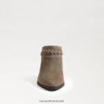 נשים הַנעָלָה Sam Edelman אליסון ווסטרן פרד זית מדבר 4XL22X881 - Image 3