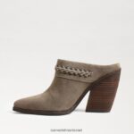 נשים הַנעָלָה Sam Edelman אליסון ווסטרן פרד זית מדבר 4XL22X881 - Image 4