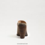 נשים הַנעָלָה Sam Edelman אליסון ווסטרן פרד זית מדבר 4XL22X881 - Image 5