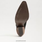 נשים הַנעָלָה Sam Edelman אליסון ווסטרן פרד זמש שחור 4XL22X882 - Image 6