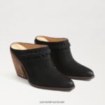 נשים הַנעָלָה Sam Edelman אליסון ווסטרן פרד זמש שחור 4XL22X882