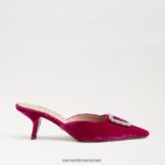 נשים הַנעָלָה Sam Edelman בריט חתלתול פרד עקב קטיפה פטל 4XL22X431 - Image 2