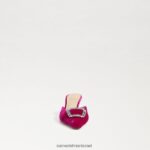 נשים הַנעָלָה Sam Edelman בריט חתלתול פרד עקב קטיפה פטל 4XL22X431 - Image 3