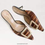 נשים הַנעָלָה Sam Edelman בריט חתלתול פרד עקב מולטי חום 4XL22X430 - Image 7