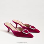 נשים הַנעָלָה Sam Edelman בריט חתלתול פרד עקב קטיפה פטל 4XL22X431