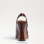 נשים הַנעָלָה Sam Edelman גילie slingback מרי ג'יין עקב פטנט קקאו חם 4XL22X314 - Image 5