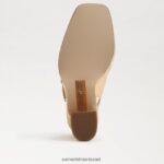נשים הַנעָלָה Sam Edelman גילie slingback מרי ג'יין עקב זהב ענבר 4XL22X317 - Image 6