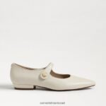 נשים הַנעָלָה Sam Edelman ג'ין מרי ג'יין מחודדת בוהן שטוחה שנהב מודרני 4XL22X542 - Image 2
