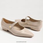 נשים הַנעָלָה Sam Edelman ג'ין מרי ג'יין מחודדת בוהן שטוחה פטנט צ'אי לאטה 4XL22X543 - Image 7