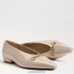 נשים הַנעָלָה Sam Edelman ג'ניקה מחודדת בוהן שטוחה פטנט צ'אי לאטה 4XL22X791 - Image 7