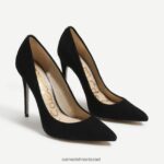 נשים הַנעָלָה Sam Edelman דנה עקב מחודד זמש שחור 4XL22X413