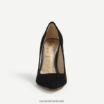 נשים הַנעָלָה Sam Edelman דנה עקב מחודד זמש שחור 4XL22X413 - Image 3